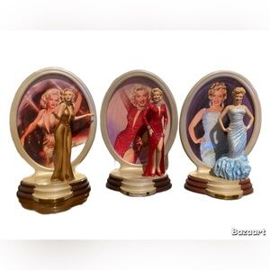 MARILYN MONROE STATUES AND PLATES BY BRADFORD EXCHANGE